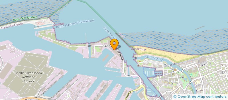 localisation de l'entreprise DAMEN SHIPREPAIR DUNKERQUE à DUNKERQUE