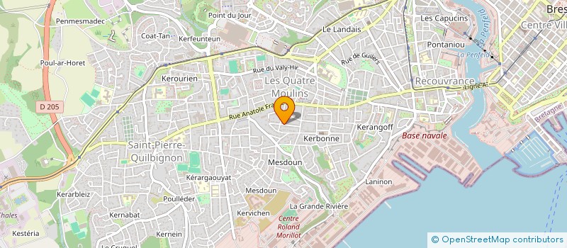 localisation de l'entreprise DAMENATATION à BREST
