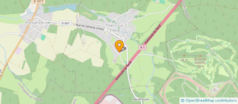 localisation de l'entreprise DAMERON  THIERS-SUR-THEVE