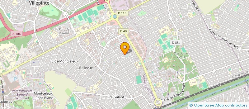 localisation de l'entreprise DAMES à VILLEPINTE