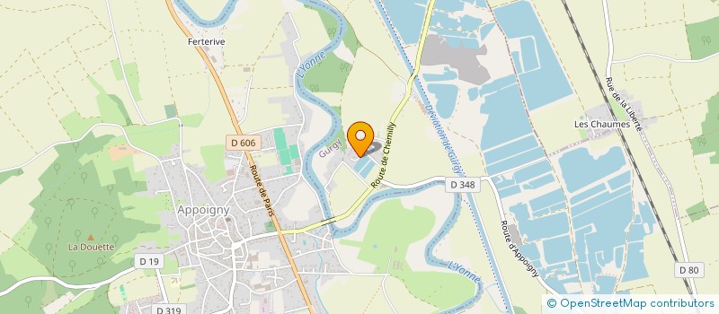 localisation de l'entreprise DAMET  GURGY