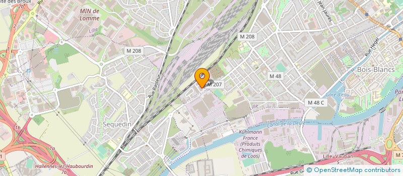 localisation de l'entreprise DAMETAL à LILLE