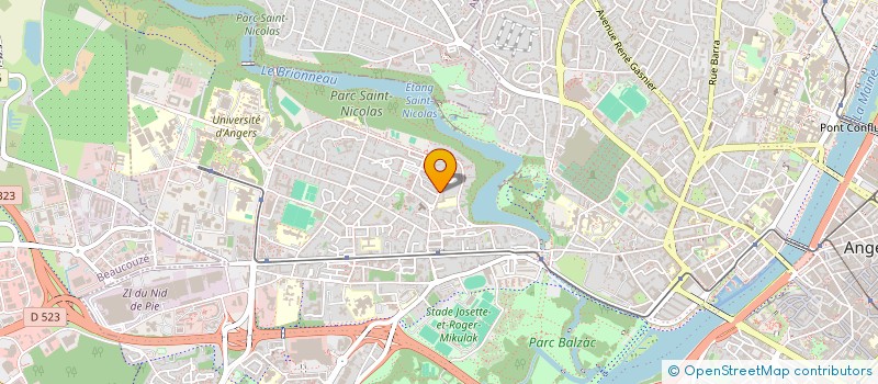 localisation de l'entreprise DAMETIS ACADEMY à ANGERS