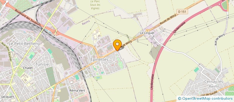 localisation de l'entreprise DAMETTE ENTREPRISE  REIMS