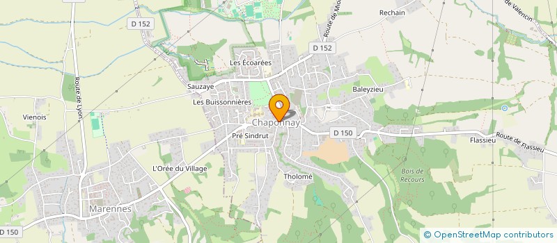 localisation de l'entreprise DAMHEG  CHAPONNAY