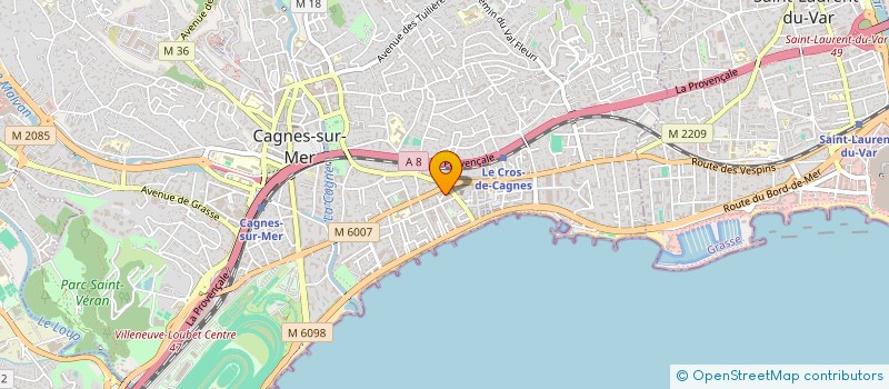 localisation de l'entreprise DAMI à CAGNES-SUR-MER