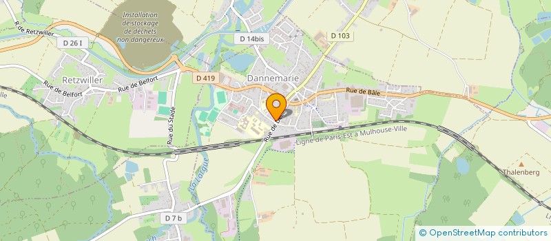 localisation de l'entreprise DAMI  DANNEMARIE