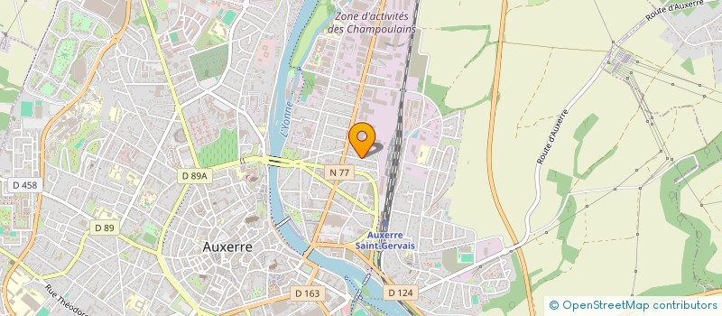 localisation de l'entreprise DAMI à AUXERRE