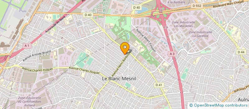 localisation de l'entreprise DAMI BATIMENT à LE BLANC-MESNIL