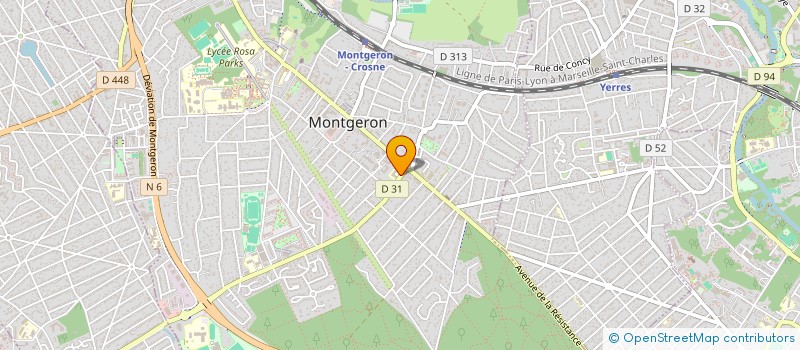 localisation de l'entreprise DAMIA JEAN-PHILIPPE ET DAMIA NEE HOURS SYLVIE  MONTGERON