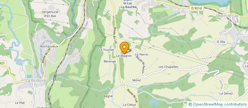 localisation de l'entreprise DAMIAN CHARPENTE  ATTIGNAT-ONCIN