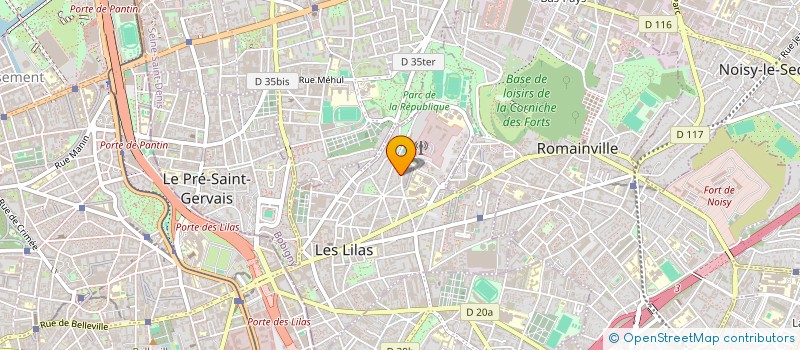 localisation de l'entreprise DAMIBEL à LES LILAS