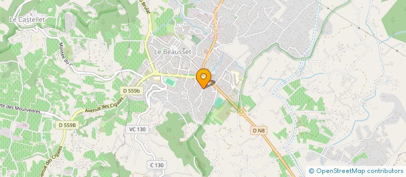 localisation de l'entreprise DAMIC  LE BEAUSSET