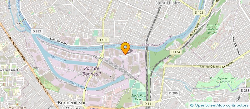 localisation de l'entreprise DAMIC à BONNEUIL-SUR-MARNE