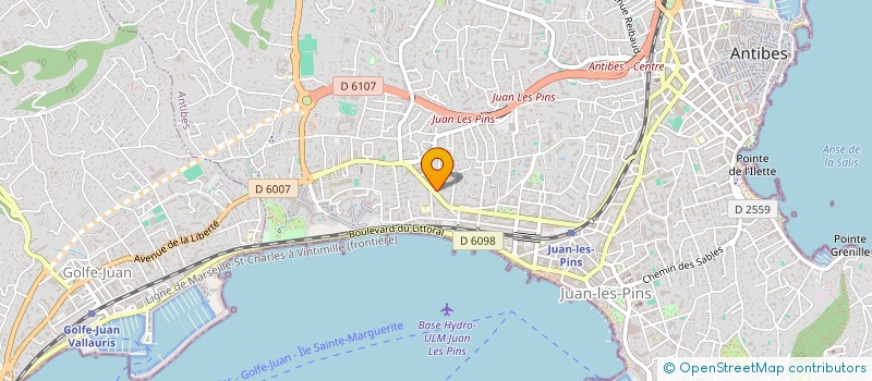 localisation de l'entreprise DAMIDO à ANTIBES