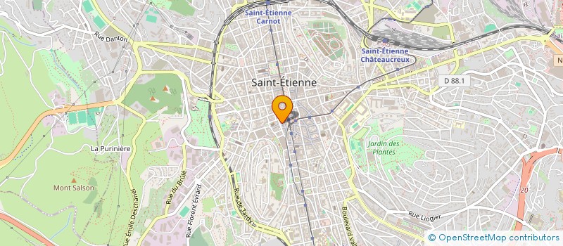localisation de l'entreprise DAMIEN à SAINT-ETIENNE