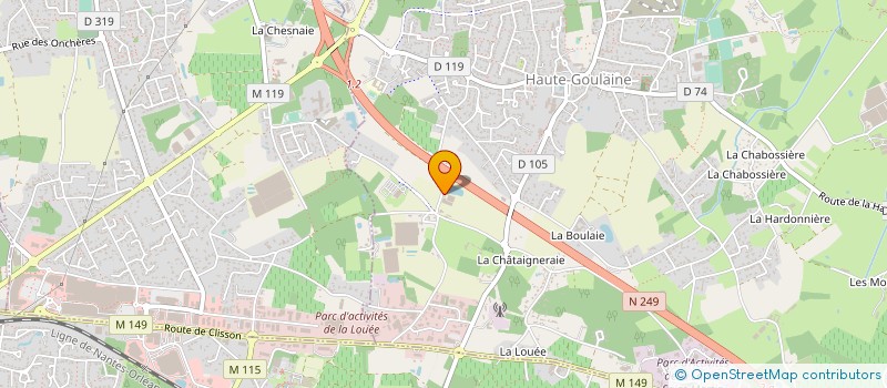 localisation de l'entreprise DAMIEN BAUDY à HAUTE-GOULAINE