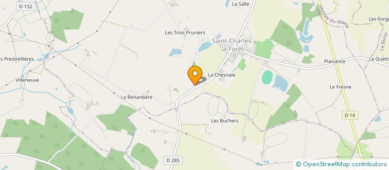 localisation de l'entreprise DAMIEN BELLANGER  SAINT-CHARLES-LA-FORET