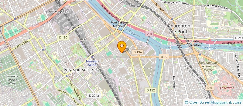 localisation de l'entreprise DAMIEN BENETEAU à IVRY-SUR-SEINE