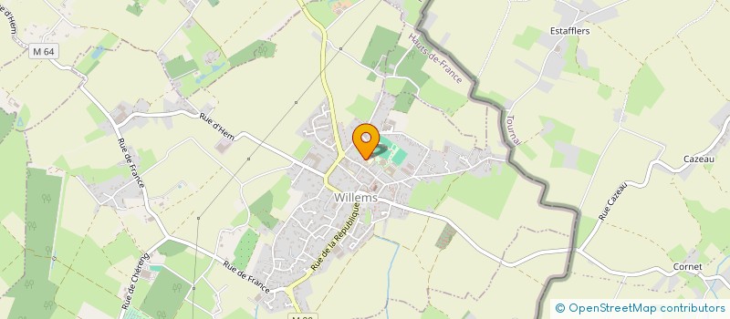 localisation de l'entreprise DAMIEN CAVROIS SERVICES D.C.I  WILLEMS