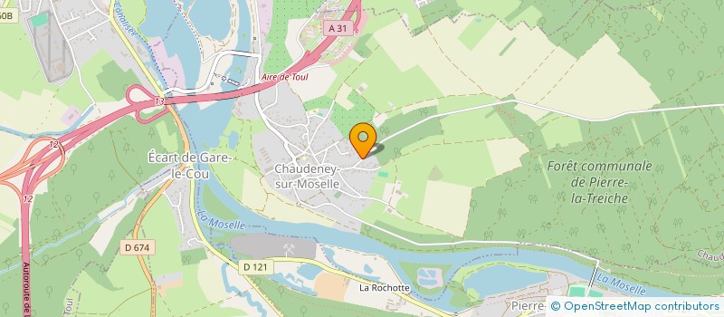 localisation de l'entreprise DAMIEN CHAUFFAGE  CHAUDENEY-SUR-MOSELLE