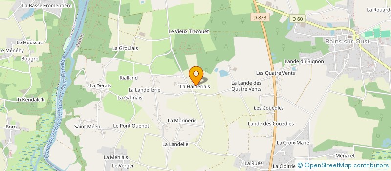 localisation de l'entreprise DAMIEN CHAUVIN IMMOBILIER  BAINS-SUR-OUST