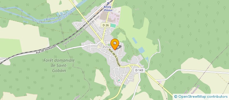 localisation de l'entreprise DAMIEN COUVERTURE  PINON