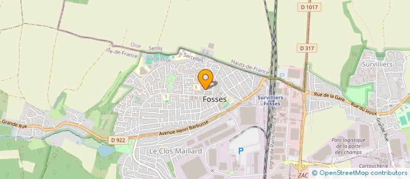 localisation de l'entreprise DAMIEN DEMAIN  FOSSES