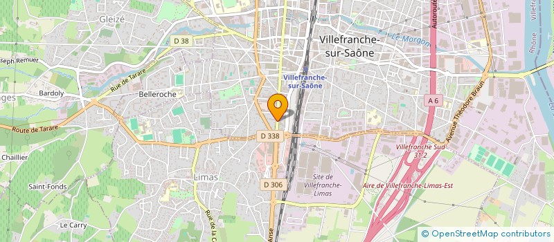 localisation de l'entreprise DAMIEN DESFLACHES à VILLEFRANCHE-SUR-SAONE