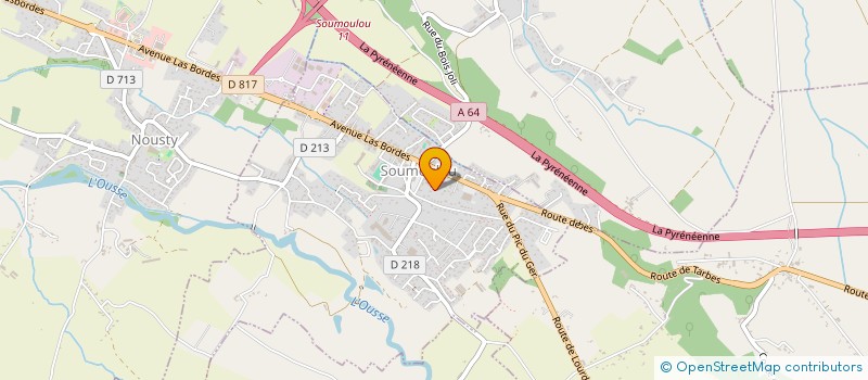 localisation de l'entreprise DAMIEN GAUDILLERE INGENIEUR CONSEIL  SOUMOULOU