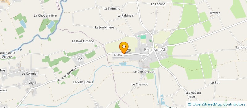 localisation de l'entreprise DAMIEN GERARD SERVICES  BRUC-SUR-AFF