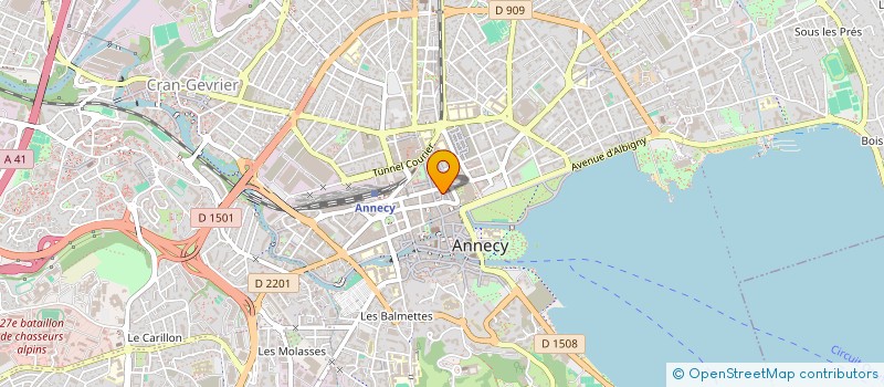 localisation de l'entreprise DAMIEN INVEST à ANNECY