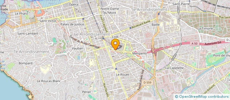 localisation de l'entreprise DAMIEN LECLERE MAISON DE VENTES AUX ENCHERES à MARSEILLE 6EME