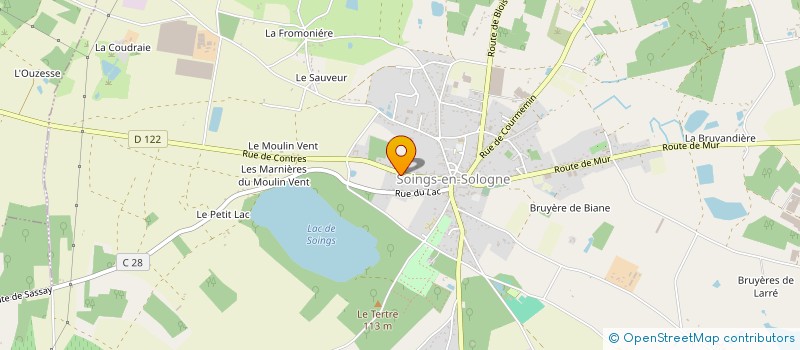 localisation de l'entreprise DAMIEN MAITRISE D'OEUVRE à SOINGS-EN-SOLOGNE