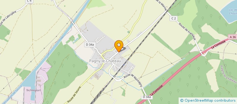 localisation de l'entreprise DAMIEN MICHAUD TRANSPORTS à PAGNY-LE-CHATEAU