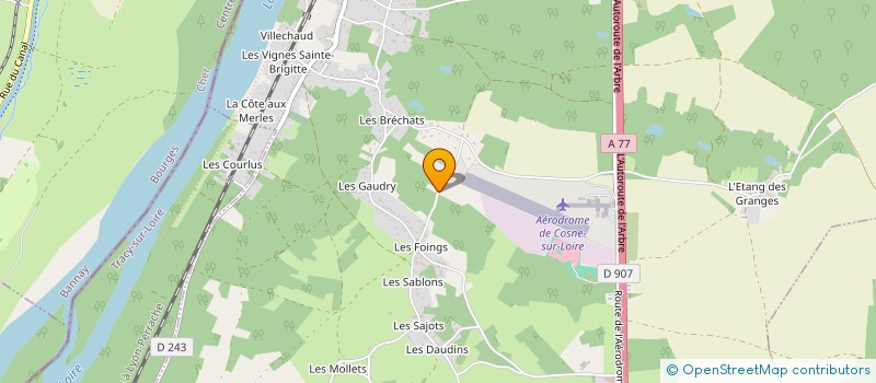 localisation de l'entreprise DAMIEN MILECAMPS EURL à COSNE-COURS-SUR-LOIRE