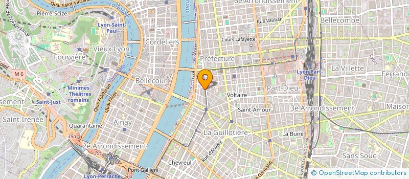 localisation de l'entreprise DAMIEN POYET ARCHITECTE à LYON