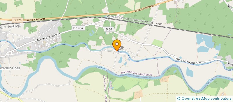 localisation de l'entreprise DAMIEN ROTIER PAYSAGES  SELLES-SUR-CHER