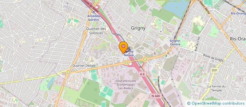 localisation de l'entreprise DAMIER CONDUITES  GRIGNY