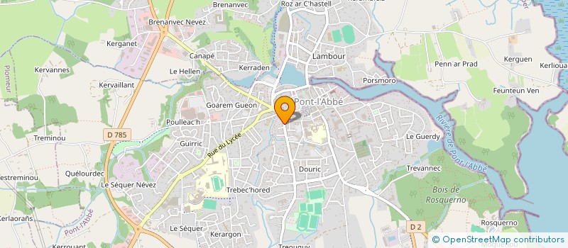 localisation de l'entreprise DAMIER-ROBINS  PONT-L'ABBE