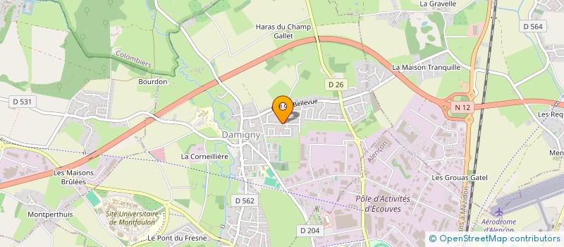 localisation de l'entreprise DAMIGNY MMA  SEES