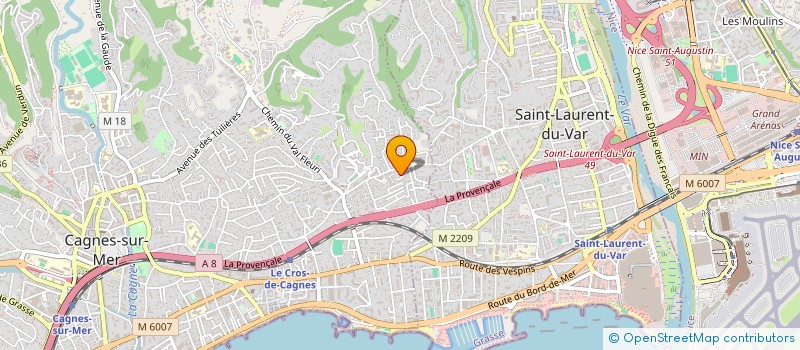 localisation de l'entreprise DAMINAGE MULTIMEDIA à CAGNES-SUR-MER