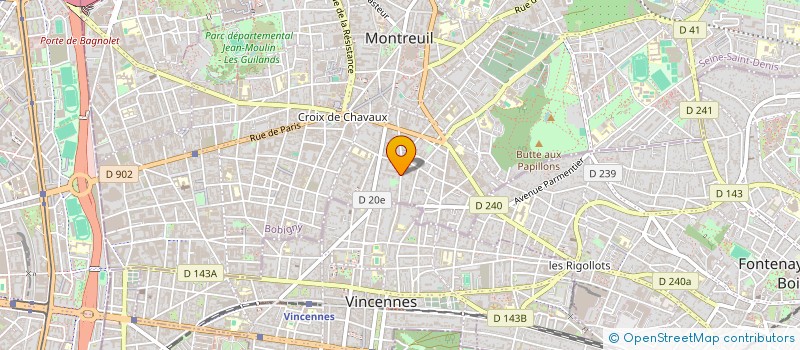 localisation de l'entreprise DAMINOVSKI BATIMENT à MONTREUIL