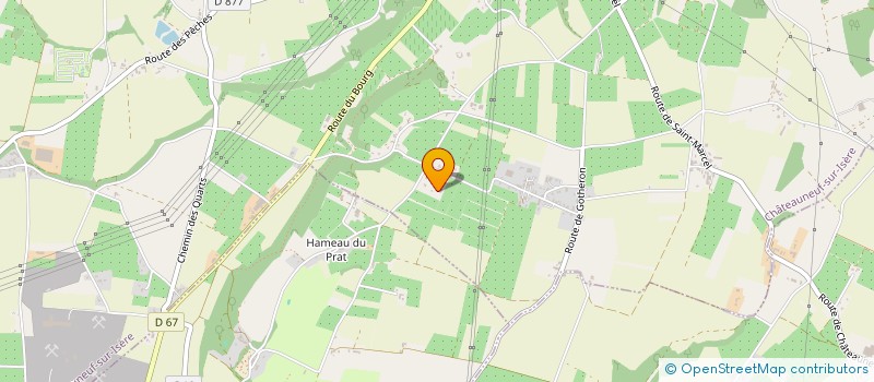 localisation de l'entreprise DAMIRON  CHATEAUNEUF-SUR-ISERE