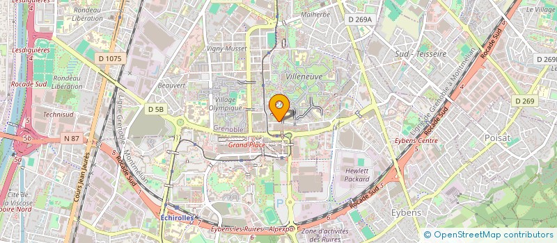 localisation de l'entreprise DAMISERVICES à GRENOBLE