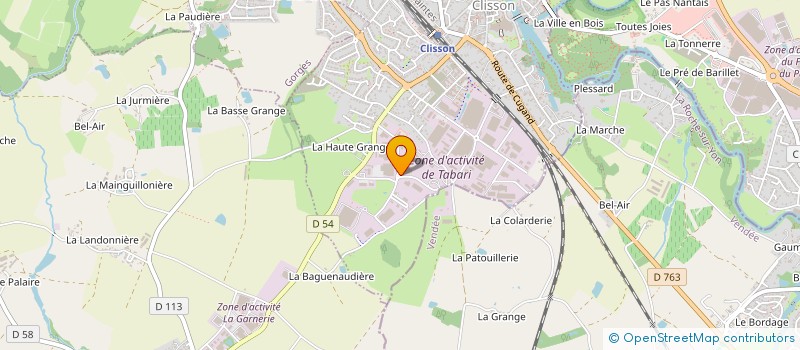 localisation de l'entreprise DAMITECH DEVELOPPEMENT à CLISSON