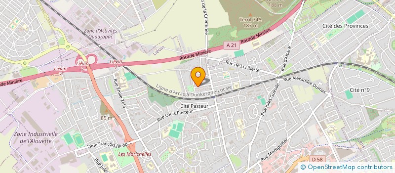 localisation de l'entreprise DAMLEFRAIRE  LIEVIN