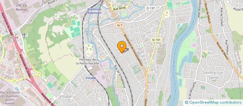 localisation de l'entreprise DAMLER SVC à CORBEIL-ESSONNES