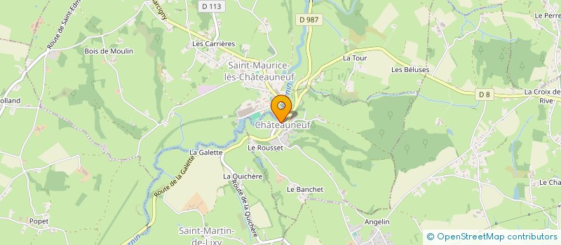 localisation de l'entreprise DAMM.ETOILE  SAINT-MAURICE-LES-CHATEAUNEUF