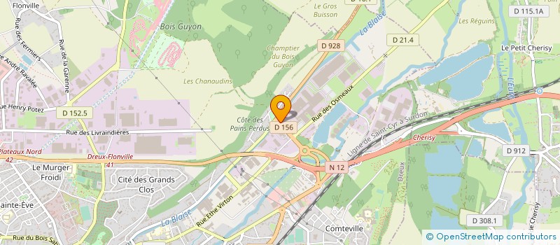 localisation de l'entreprise DAMMANN FRERES à DREUX
